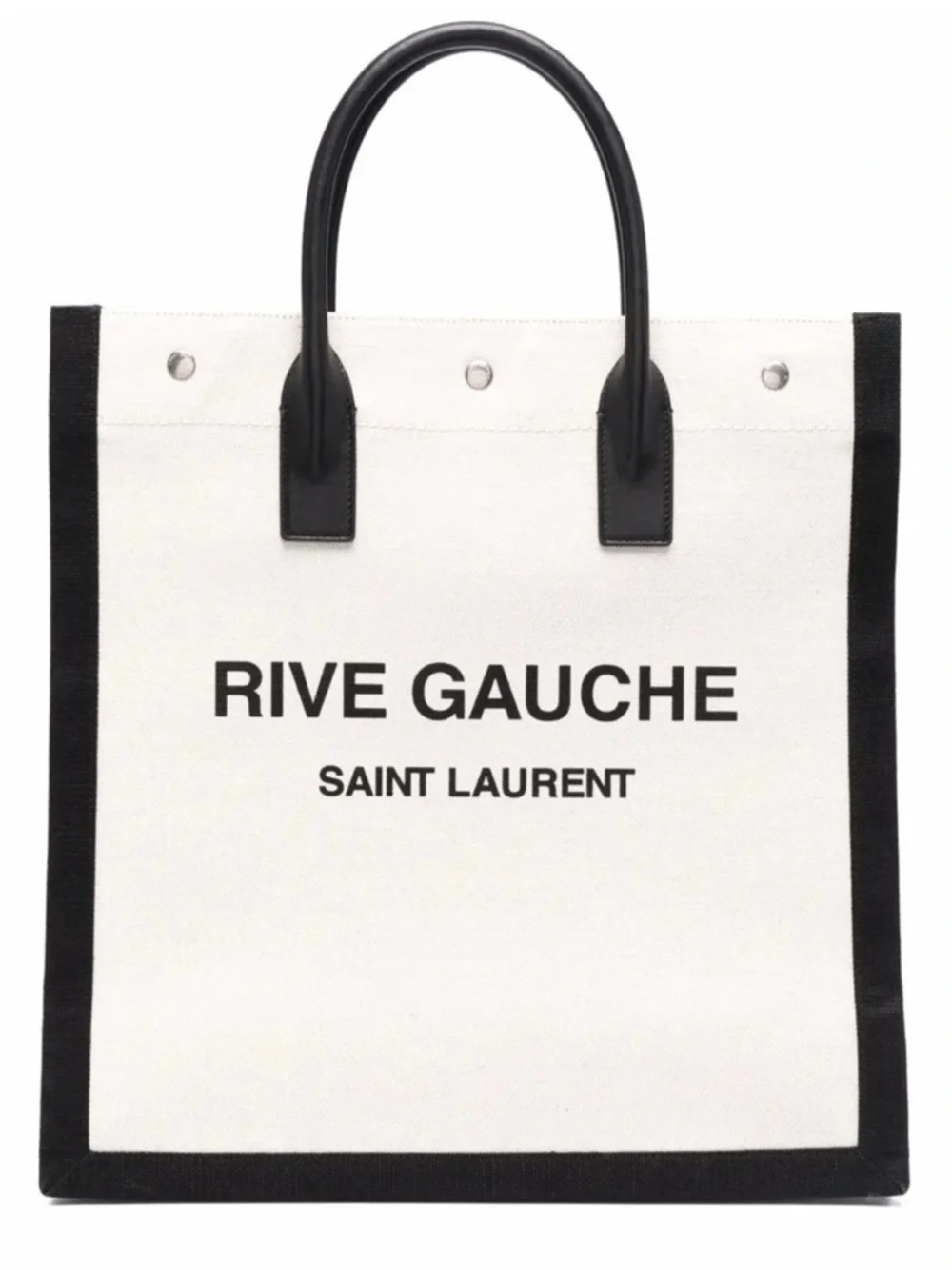 Saint Laurent RIVE GAUCHE canvas/leathertote bag made in Italy NWT